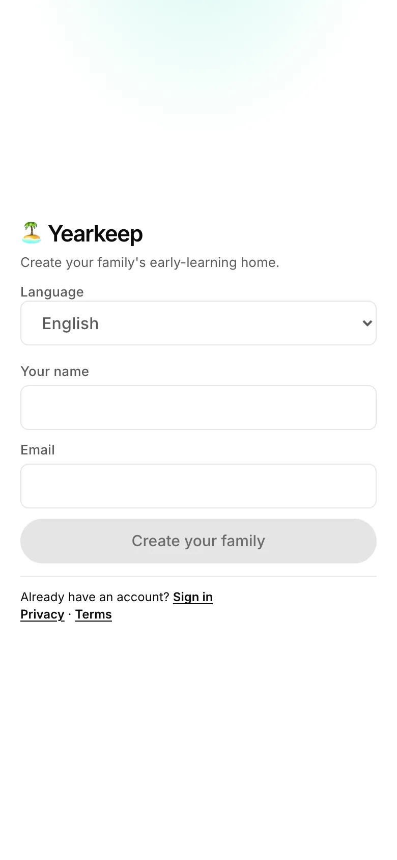 Set a password, sign in, and manage devices